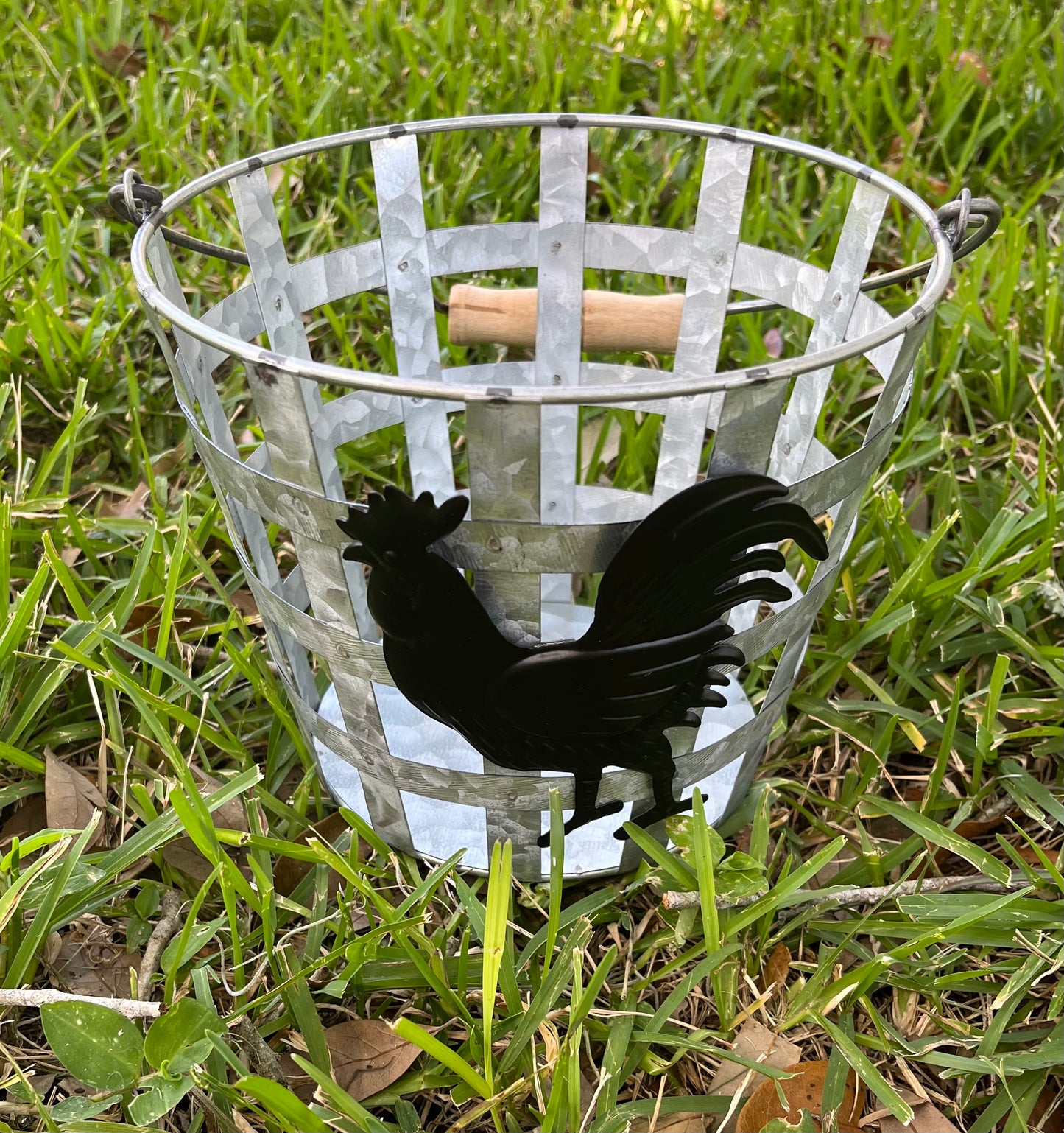 Galvanized Chicken Basket