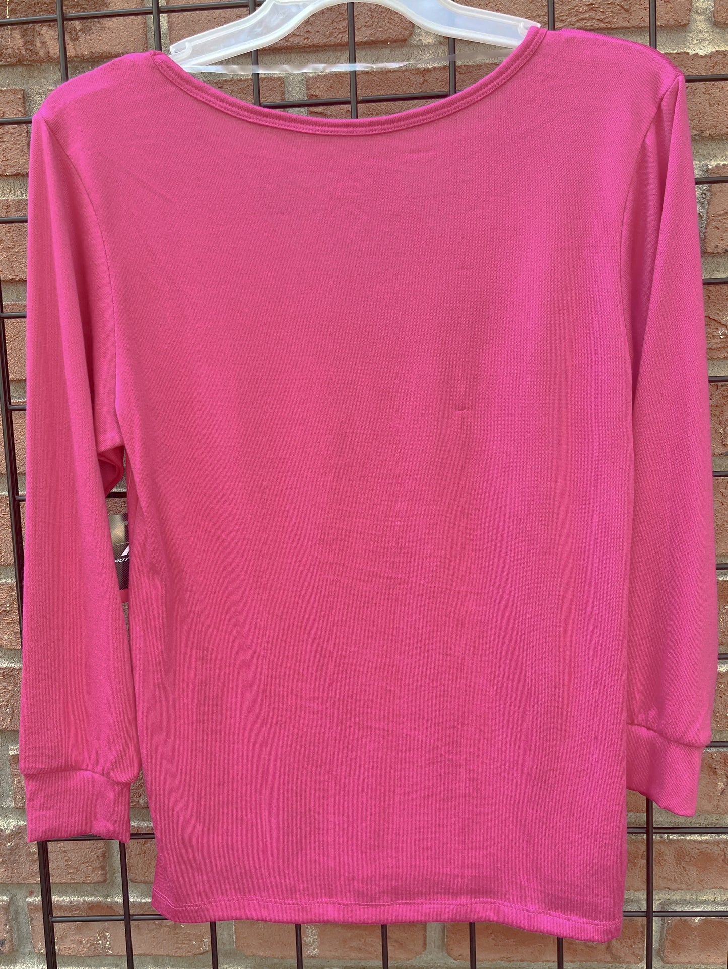 Fuchsia Long Sleeve Blouse