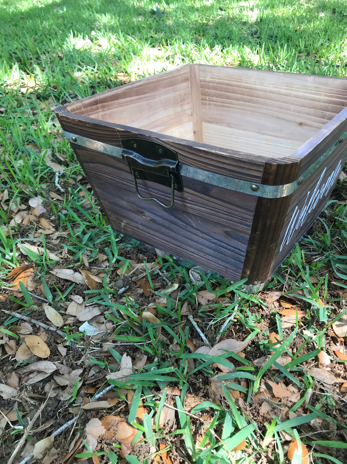 Wooden Welcome Planter