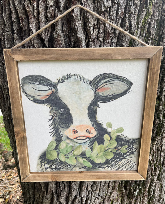 Farmhouse Cow Wall Decor