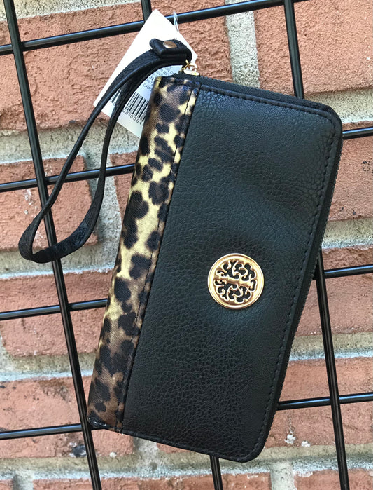 Black and Animal Print Wallet