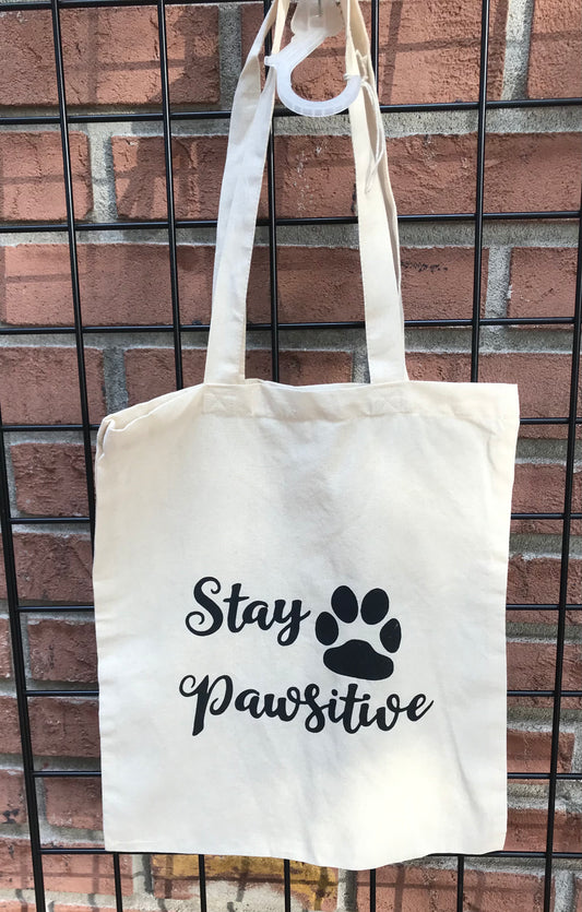 Stay Pawsitive Tote