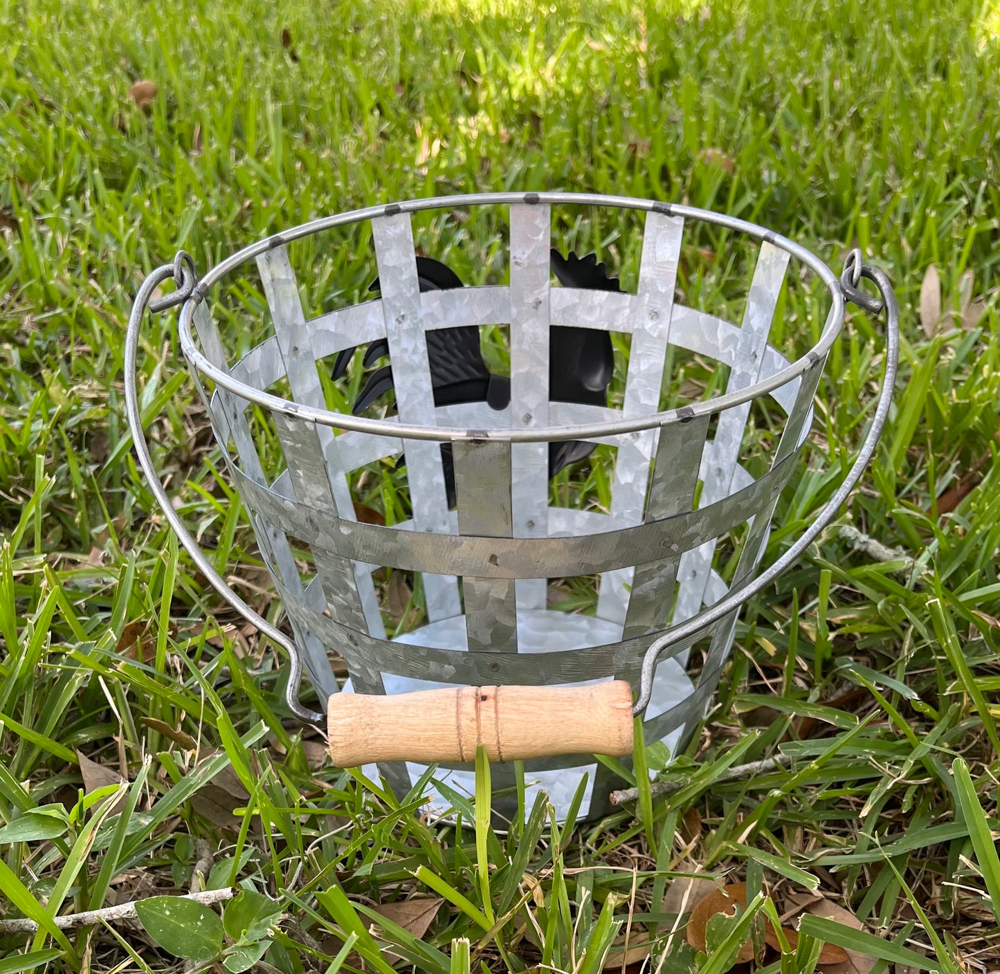 Galvanized Chicken Basket