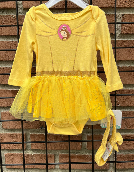 Disney Baby Belle Outfit with Matching Headband