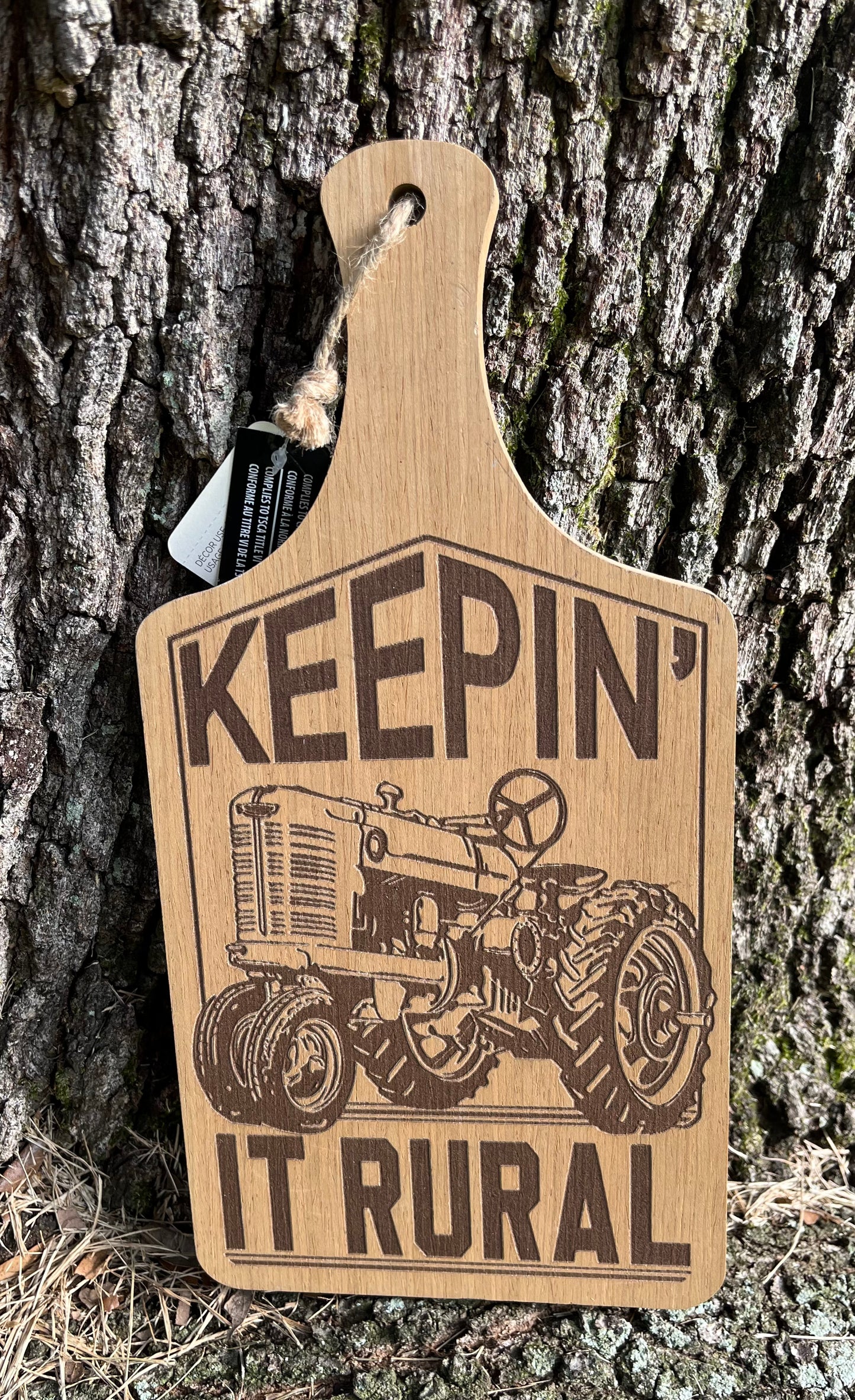 Tractor Cutting Board Decor